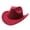 Claret, variant on Wide Brim Cowboy Hat Knight Hat for Bachelorette Party Music Festival Versatile for Club Stage Photo Props