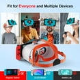 thumbnail image 4 of Gafas de realidad virtual para Nintendo Switch y Switch OLED, con lentes HD ajustables, cómoda correa para la cabeza, gafas 3D Labo VR Kit para accesorios Switch, 4 of 7