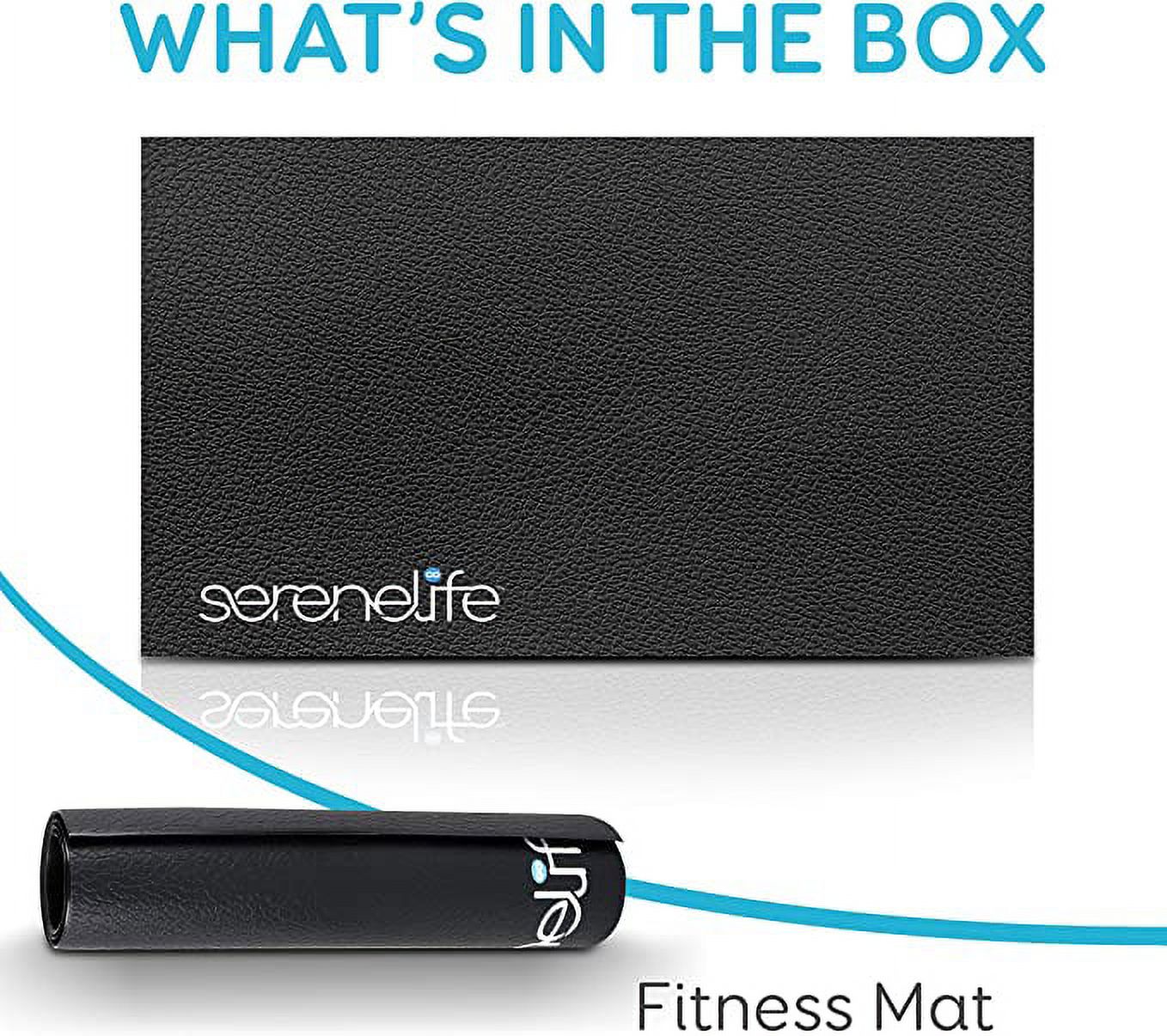 SereneLife Elliptical Fitness Exercise Equipment Mat Durable with Non-Slip Texture