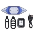 thumbnail image 2 of Luz trasera recargable para bicicleta, luces de señal traseras para bicicleta con Control remoto inalámbrico, modo multifuncional luz de - Azul Baoblaze Luz trasera de bicicleta recargable, 2 of 8
