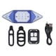 thumbnail image 2 of Luz trasera recargable para bicicleta, luces de señal traseras para bicicleta con Control remoto inalámbrico, modo multifuncional luz de - Azul Baoblaze Luz trasera de bicicleta recargable, 2 of 8