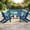 Blue, variant on Walsunny Folding HDPE Adirondack Chair,All-Weather Outdoor Fir Pit Chairs with Cup and Phone Holder for Outdoor Patio Garden Backyard,Gray