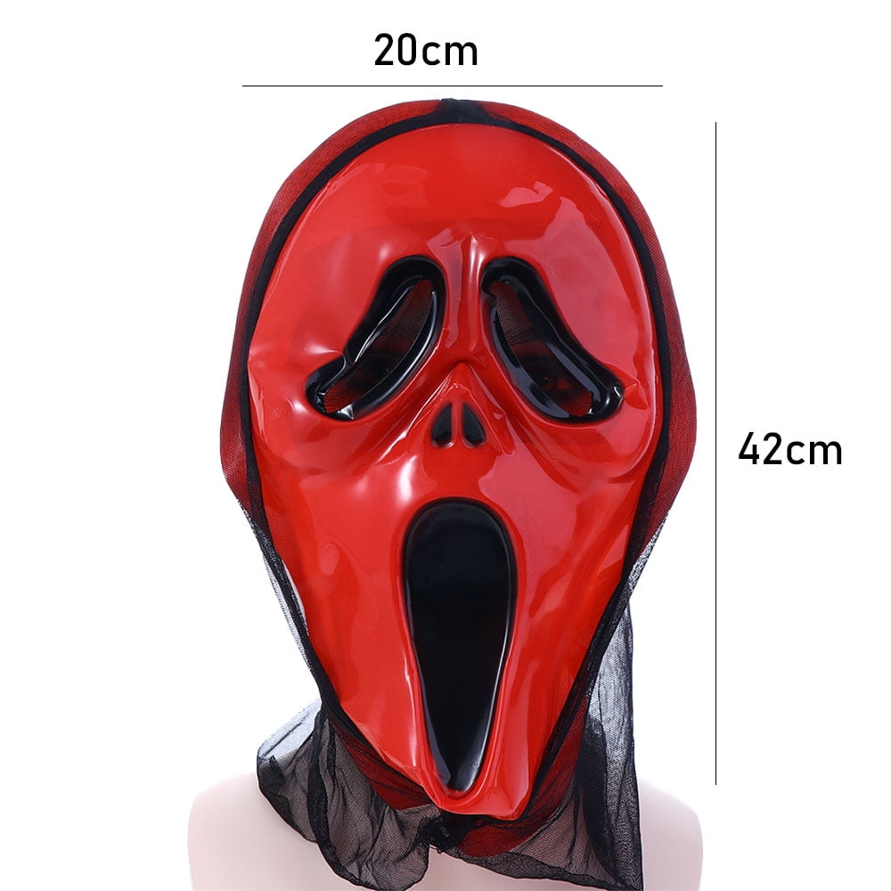 Halloween Mask Realistic Movie Scream Scary Face Creepy Ghost Mask Stick  Tongue Out Funny Scary Cosplay Costume Mask Party Props - AliExpress