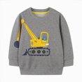 thumbnail image 2 of Gerichy Toddler Boy Sweatshirt Cotton Blend Crewneck Fall Winter Comfortable Pullover Long Sleeve Tops 1T-7T, 2 of 5