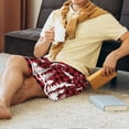 thumbnail image 5 of Goofa Christmas Tree Buffalo Plaid Pattern Men's Pajama Short Sleep Shorts Soft Comfortable Breathable Pajamas Shorts with Pockets-4X-Large, 5 of 6