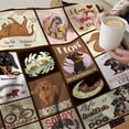 thumbnail image 4 of Funny Dachshund Checkered Fleece Flannel Decor Blanket Wiener Dog Dachshund Gifts for Women Lightweight Soft Throw Blanket Cute Cozy Blanket for Bed Couch Travel Outdoor 50''''x 60'''' for Teens, 4 of 6