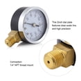 thumbnail image 1 of Mini 2inch Portable Pressure Gauge, Oil Pressure Gauge, 1/4" NPT Thread Mount For Fuel Air, 1 of 8