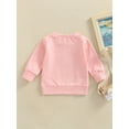 thumbnail image 3 of Sunisery Infant Baby Girl Boy Halloween Sweatshirt Outfits for Toddlers Letter Long Sleeve Sweater Pullover Tops, 3 of 7