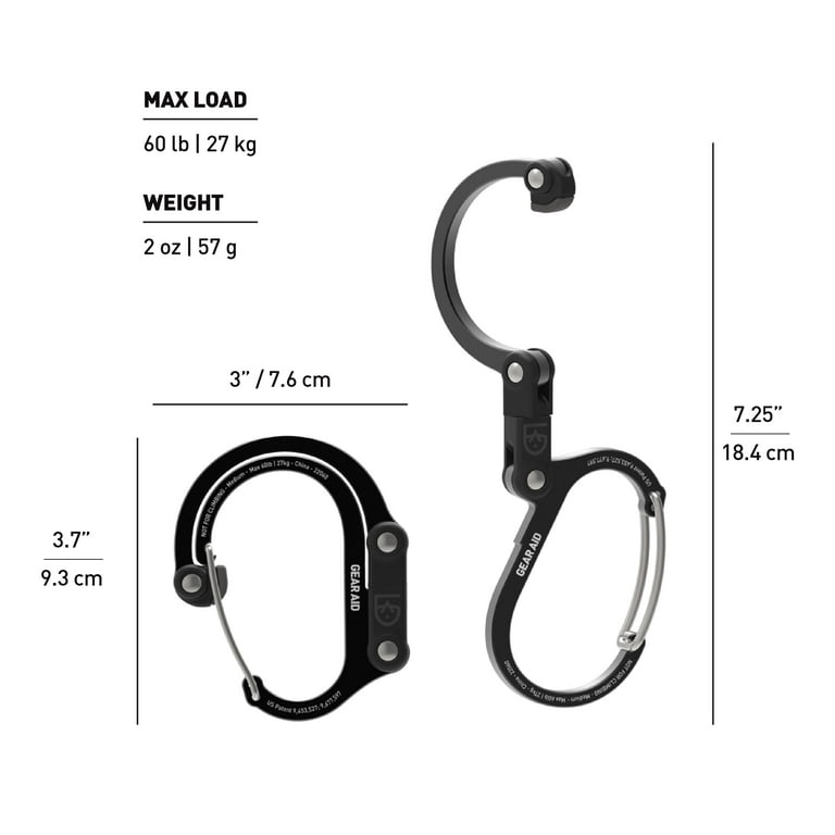 Heroclip® Carabiner Hook Clip - Hang Anything, Anywhere – GEAR AID
