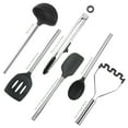 thumbnail image 3 of Tovolo Flex-Core Silicone Utensil Set (Set of 6) - Black, 3 of 6