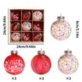 thumbnail image 2 of FastXmas 9 Pcs 3.14" Velvet or Clear Christmas Balls Ornaments Merry Christmas Tree Ornaments Decoration Balls,Plastic Glitter Christmas Balls Decor for Indoor Outdoor Home Xmas Tree Winter Holiday, 2 of 5