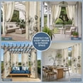 thumbnail image 5 of Yellow Beige Flower Outdoor Curtains for Patio Waterproof,Windproof Privacy Curtains with Weighted Bottom,Farmhouse Shabby Chic Wildflower Outside Drapes for Picnic Garage Yard Cabana 54"x95" 1 Panel, 5 of 8