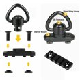 thumbnail image 4 of QD Sling Swivel QD Sling Metal Mount Adapter Quick Detach Push Button Mounts Attachment With Triangle Loop For Outdoors 360, 4 of 5