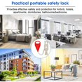 thumbnail image 5 of 2pcs Portable Door Lock Home Security, Upgraded Strong Multi Size Travel Lock For Additional Safety And Privacy, Solid Heavy Duty Lock, 5 of 5
