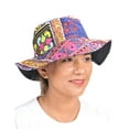 thumbnail image 2 of THE COLLECTION ROYAL Hippie Mushroom Patch Boho Hippy Rave Trippy Festival Gear Cotton Bucket Hat for Men and Women, 2 of 4