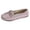 Purple, variant on Penny Loafers for Women Metal Bowknot Decor Flat Work Walking Dress Shoes Comfortable Business Casual Slip on Chunky Suede Footwear Blue Size 6