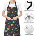 thumbnail image 4 of Kdxio Vintage Records Apron with Pockets Adjustable Kitchen Aprons for Men Women Waterproof Aprons for Cooking,Drawing,Crafting, Baking Household Cleaning, 4 of 5