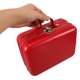 thumbnail image 5 of ColoMX Mini cajas de maleta Caja de regalo de fiesta de dulces Caja de maleta de juguete Bolso rectangular Contenedor de joyería de hojalata para electrónica Joyería Maquillaje Rojo, 5 of 7