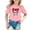 Pink, variant on XEGLSBU Girls T Shirts Size 8-10 White Girls Cute Graphic Print Round Neck Short Sleeve Tee Summer Casual T Shirt Green Size 11-12 Years