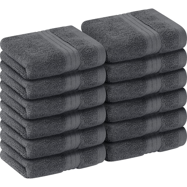 Juego de paños Utopia Towels Premium, 100% algodón, 30 x 30 cm, paquete de 12