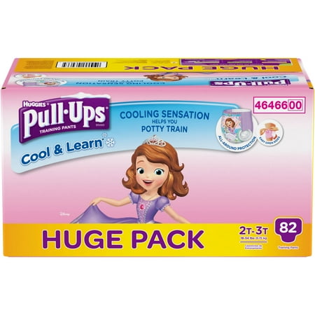 Pull-Ups Cool & Learn Training Pants for Girls, (Choose Your Size)