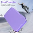 thumbnail image 3 of Petocase for Samsung Galaxy S23 Plus Case [RFID Blocking] with 2 Tempered Screen Protectors,Slim Folio Flip Cover PU Leather Wallet Cover with Build in Lens Protector Clear Soft TPU Back,Purple, 3 of 7