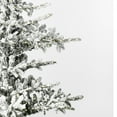 thumbnail image 2 of Vickerman 7.5' x 57" Flocked Yukon Display Artificial Christmas Tree with Warm White LED Lights., 2 of 7