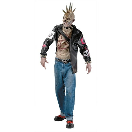Punk Zombie Adult Halloween Costume - One Size