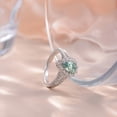 thumbnail image 4 of 1 Carat Luxury S925 Sterling Silver Green Moissanite Ring for Women temperament and fashion parties engagements weddings anniversaries gifts, 4 of 8