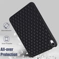 thumbnail image 4 of Allytech Case for iPad Air 11 Inch 2024, Slim Luxury Diamond Pattern [Camera Protection] Shockproof Soft TPU Back Case Compatible with Apple iPad Air 11 (2024) - Black, 4 of 7