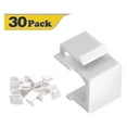 thumbnail image 2 of 30-Pack Blank Jack Inserts for Wall Plate and Patch Panel - White, 2 of 5