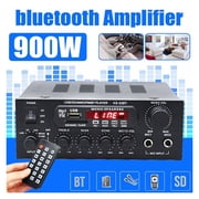 450w+450w Home Bluetooth Stereo Amplifier Hifi Digital Audio Home Karaoke Power Amplifier Car Auto HiFi Amplifier Music Player