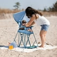 thumbnail image 3 of Go With Me Uplift Deluxe Portable High Chair with Canopy - Blue Wave (Unisex), 3 of 9