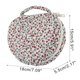 thumbnail image 2 of Bolsa de maquillaje con estampado floral en forma de corazón para viajes, roja, de poliéster, 2 of 6