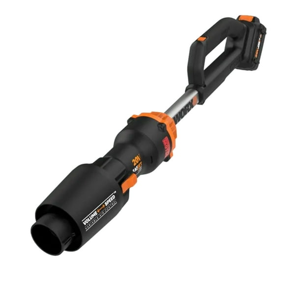 Worx WG543 130 MPH at 410 CFM Battery-Powered Cordless Leaf Blower, Sonic Turbine Technology