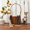 thumbnail image 4 of JUMRHFAN Wooden Bead Decor, 59in with Tassels, Farmhouse Style for Wall Hanging, Navy Blue, 4 of 9