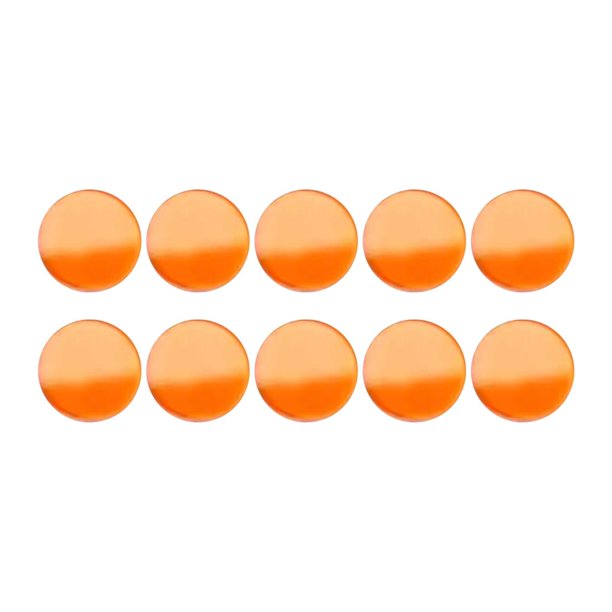 10 almohadillas de repuesto para tacos de billar acrílicos, almohadillas protectoras de reparación, accesorios de PU para Naranja