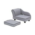 thumbnail image 6 of Teamson Pets Ivan Chaise Lounge Dog Bed with Storage for Pets up to 33 lbs, Gray, 6 of 11