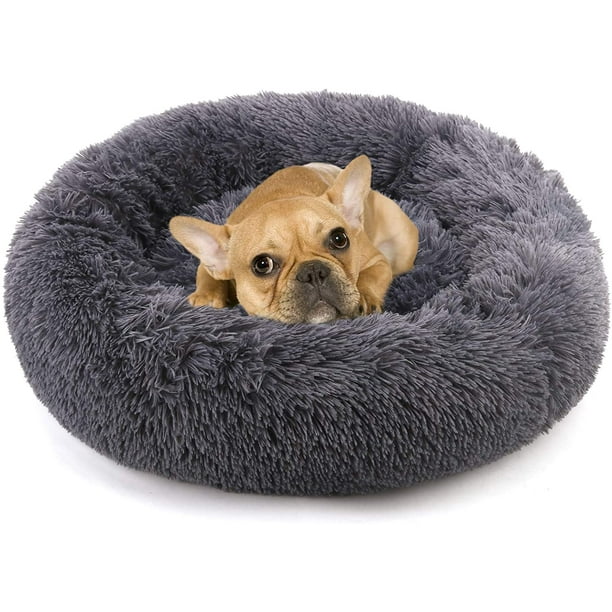 Noyal Donut Dog Cat Bed Soft Plush Pet Cushion Anti Slip Machine Washable Self Warming Pet Bed Improved Sleep For Cats Small Medium Dogs M Diameter 23 5 8 59 9 Cm Walmart Com Walmart Com