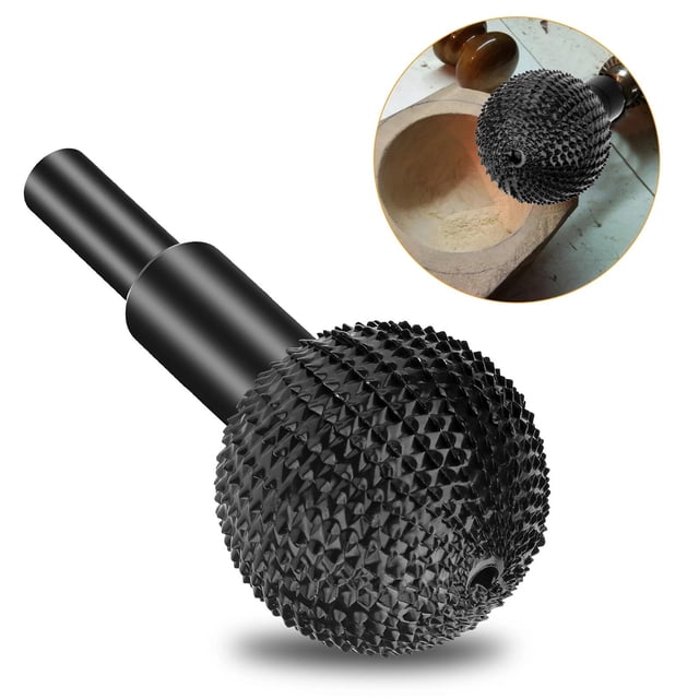 JIAHAOO Carbon Steel Sphere Rotary Grinding Head 12000 RPM Speed Rating For Wood Plastic Resin Stone Material Processing