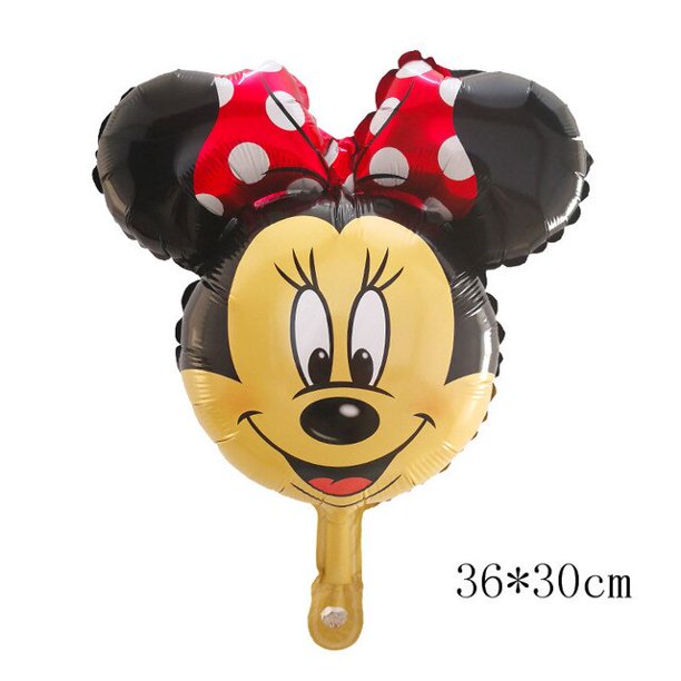 Giant Mickey Minnie Mouse Balloons Disney Cartoon Foil Balloon Baby Shower Birthday Party Decorations Kids Classic Toys Air Giftas the picture Gao Jinjia LED