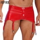 thumbnail image 2 of Lencería para hombre con cremallera, ligas de charol con Clips de Metal, lencería con aspecto húmedo, ropa de dormir, ropa de discoteca, disfraz de escenario actuación, 2 of 5