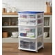 thumbnail image 4 of Italhome Cajonera De Pl&aacute;stico, Cajonera Organizador Multiusos Con 4 Cajones Grandes Transparentes Tor, 4 of 9