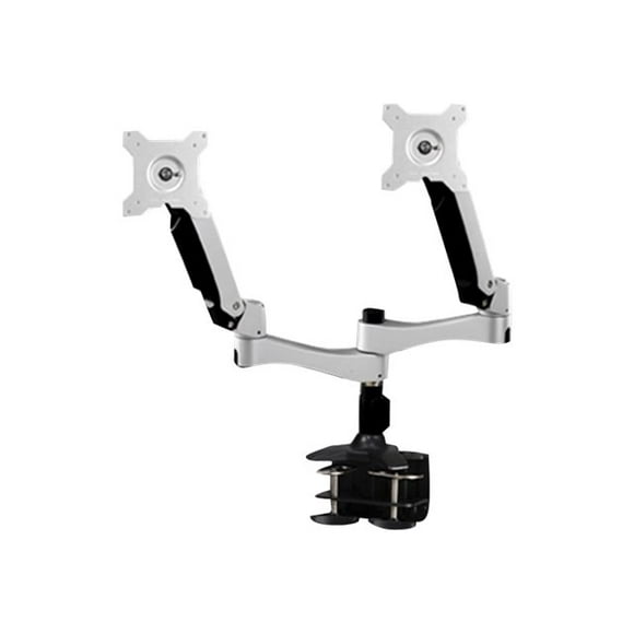 Amer AMR2AC - Mounting kit (desk clamp mount, dual articulating arm) - for 2 LCD displays - plastic, steel, aluminum alloy - screen size: 15"-24"