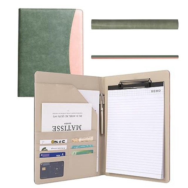 Combinaison de Dossiers de Clipboard, Clipboard de Rangement avec Couvercle Adapté pour Affaires École Bureau Réunion Bloc-Notes Contreplaqué