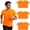 Orange, variant on 6 Pack Neon Performance Green T-Shirts for Men, Moisture Wicking Athletic Tee, Lightweight Quick Dry High Visibility Shirt (2X-Large)