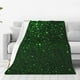 thumbnail image 1 of Balery Green Sparkling Manta de Felpa Suave y Acogedora – Cobija de Franela Aterciopelada para Cama, Lavable y Cálida para Sofá, Mascotas, Transpirable-80"x60", 1 of 7