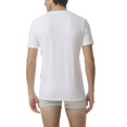 thumbnail image 5 of adidas Men T-Shirt, 2-pack - Crew Neck Shirt, Active Flex Cotton, solid colour White L (Large), 5 of 5
