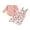 Pink, variant on BemeyourBBs Baby Girls Clothing Set Long Sleeve Ribbed Romper with Print Overalls