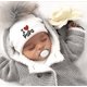 thumbnail image 3 of Gorros de algodón con pompón para niña recién nacida, accesorios para fotos, i love mama papa, gorro de niño niña para niño, gorro infantil, 3 of 4